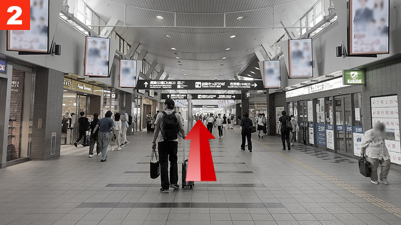 岡山駅無料バス乗降場所への行き方