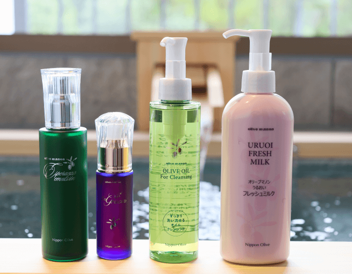 岡山県産オリーブを使用した基礎化粧品
